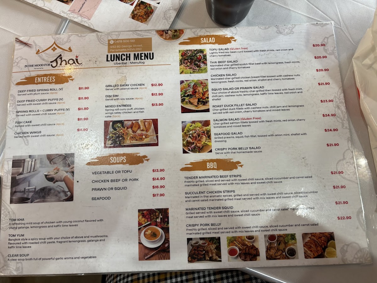 Menu In The Mood For Thai-1